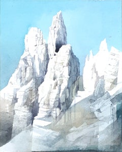 Latemer, Torre di Pisa, Watercolor On Canvas by Silvia De Bastiani, 2018