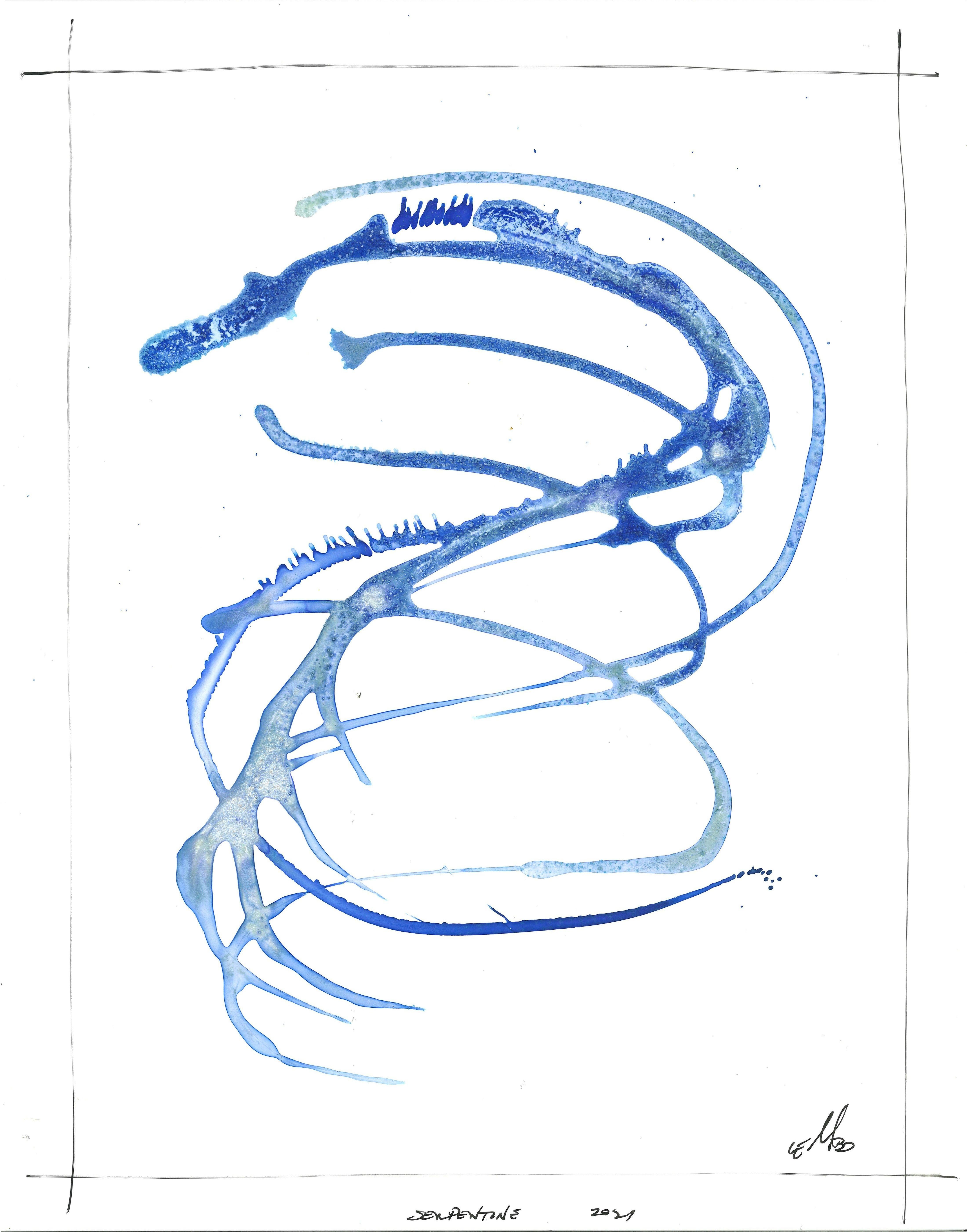 Mark Lembo Abstract Drawing - Serpentine
