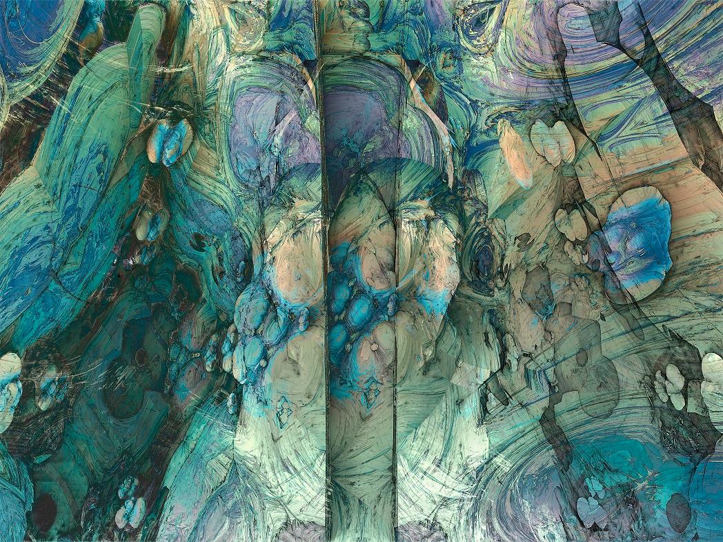 Abstract Drawing Teri Brudnak - Aqua de Strata