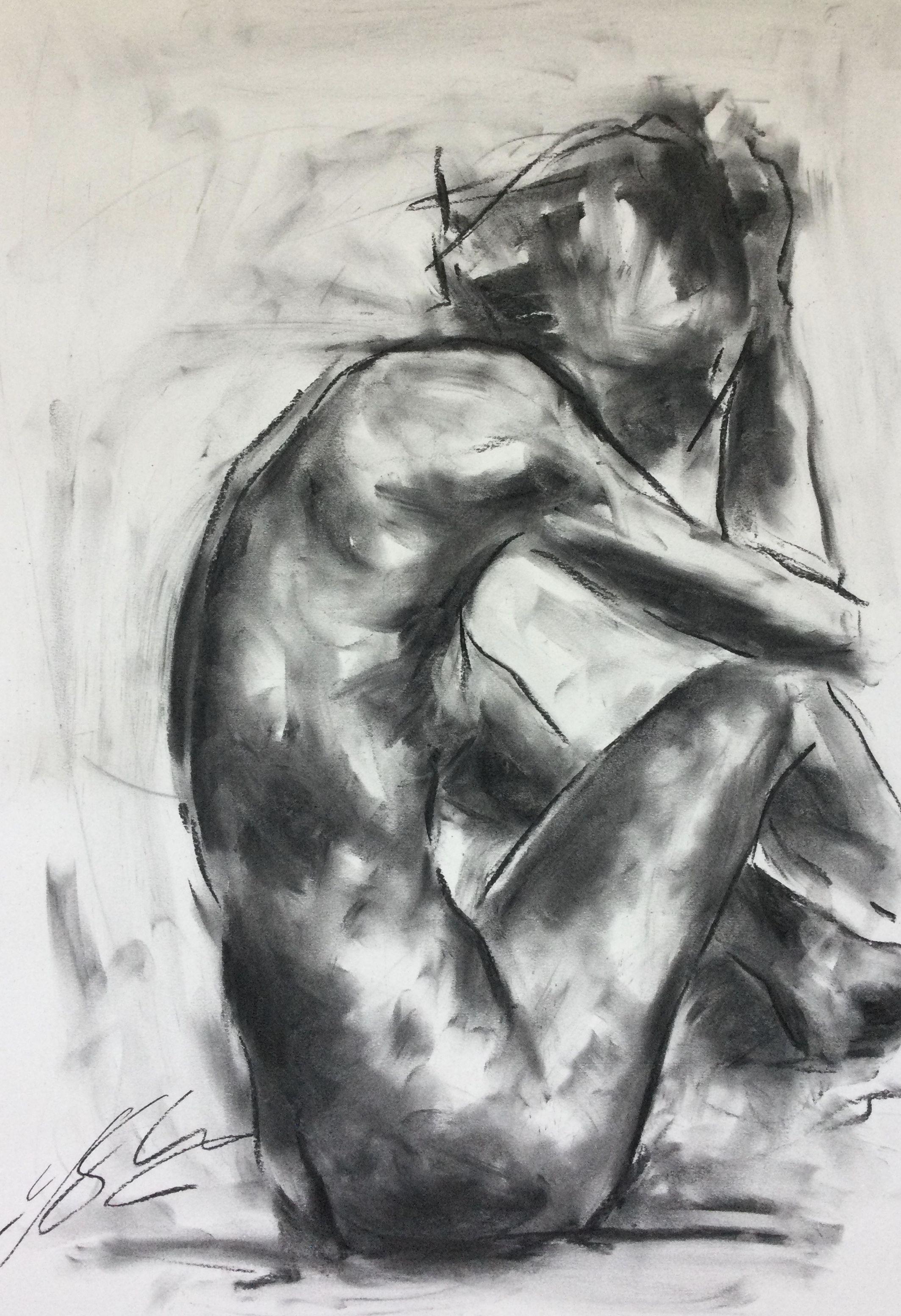 Creation, Drawing, Charcoal on Paper - Art by James Shipton