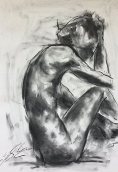 Creation, Drawing, Charcoal on Paper