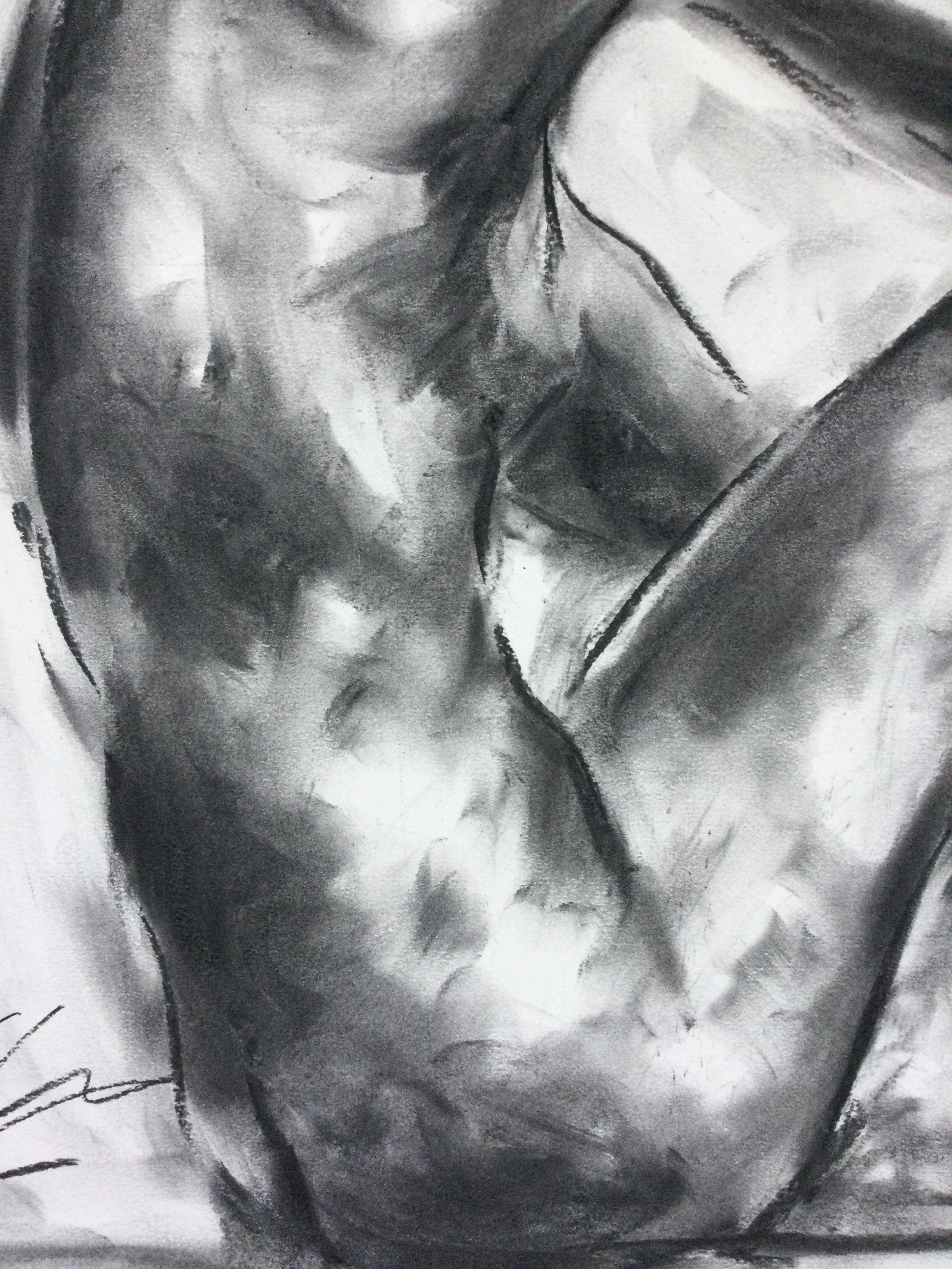 Creation, Drawing, Charcoal on Paper - Impressionist Art by James Shipton