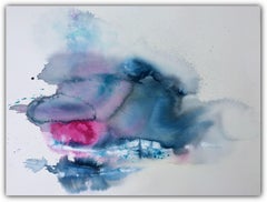 Song Of Clouds I Wolkenlied, peinture, aquarelle sur papier