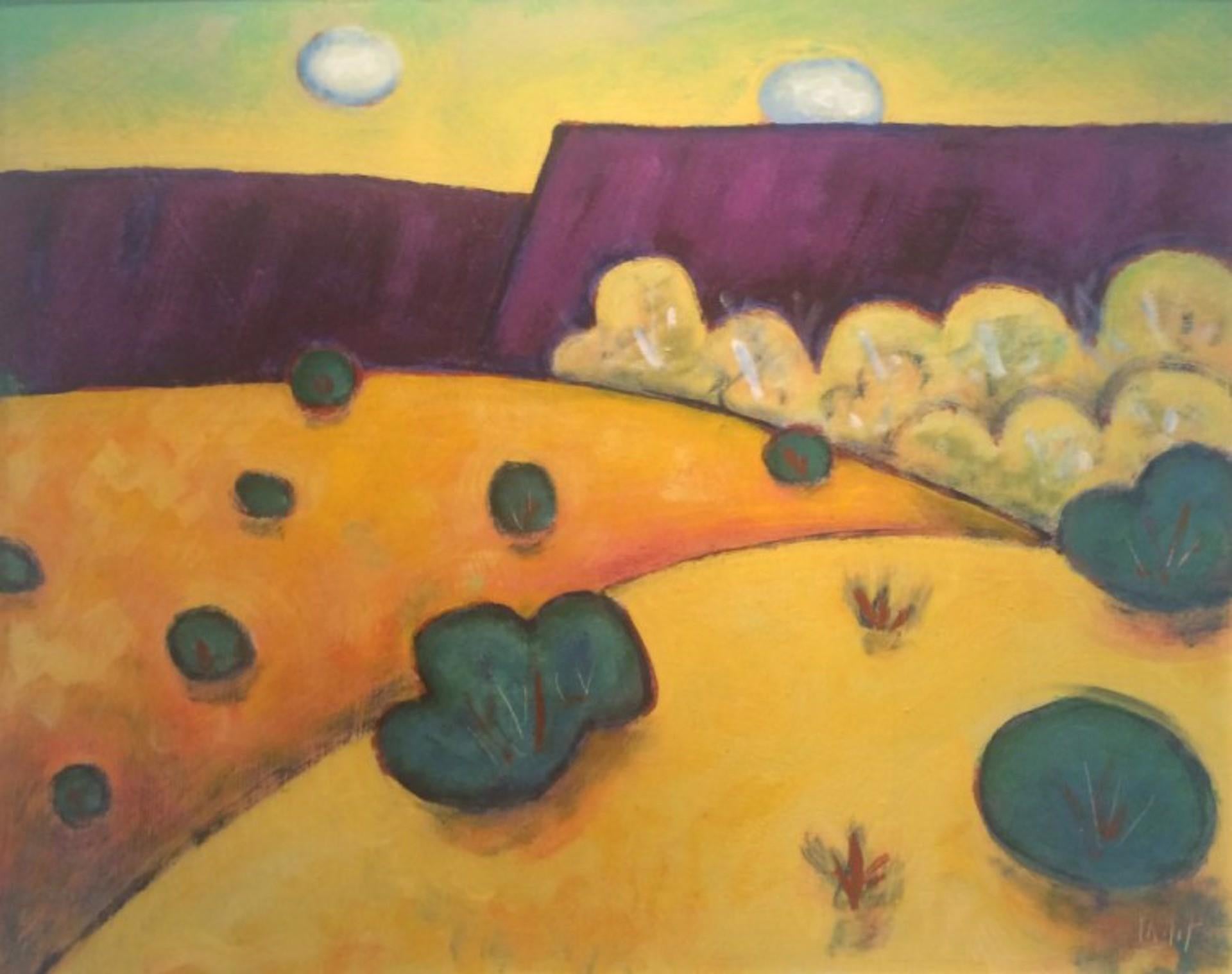 Sandia-Berg – Art von Philip Barter