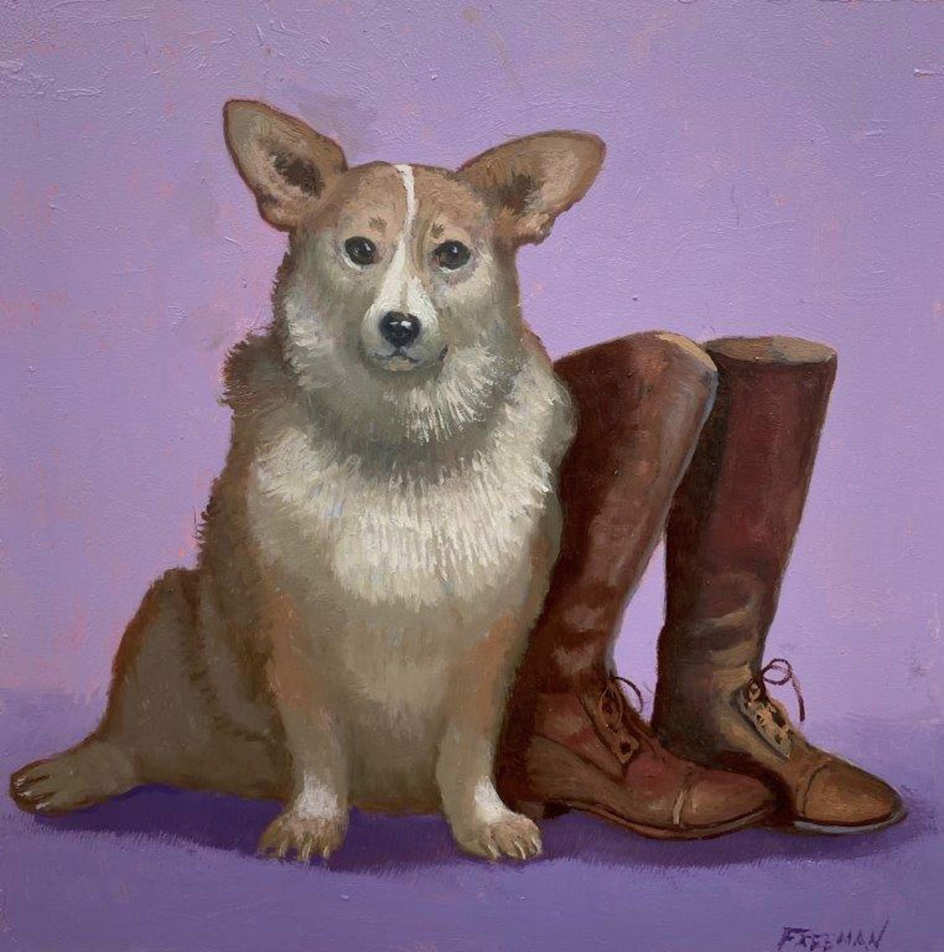 Animal Painting Kathryn Freeman - Bottes de cavalerie et d
équitation