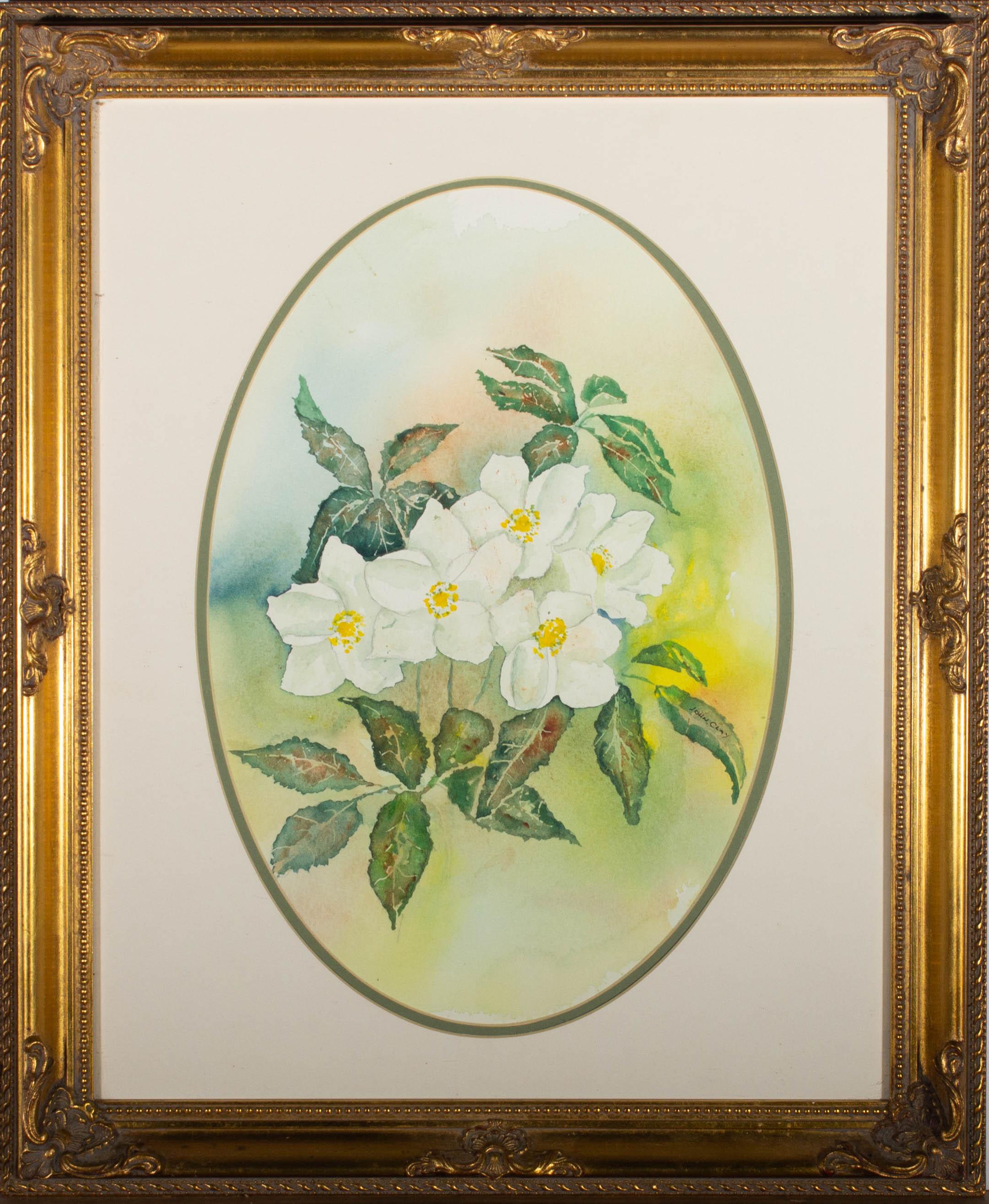 20th Century Watercolour - Mock Orange Flower