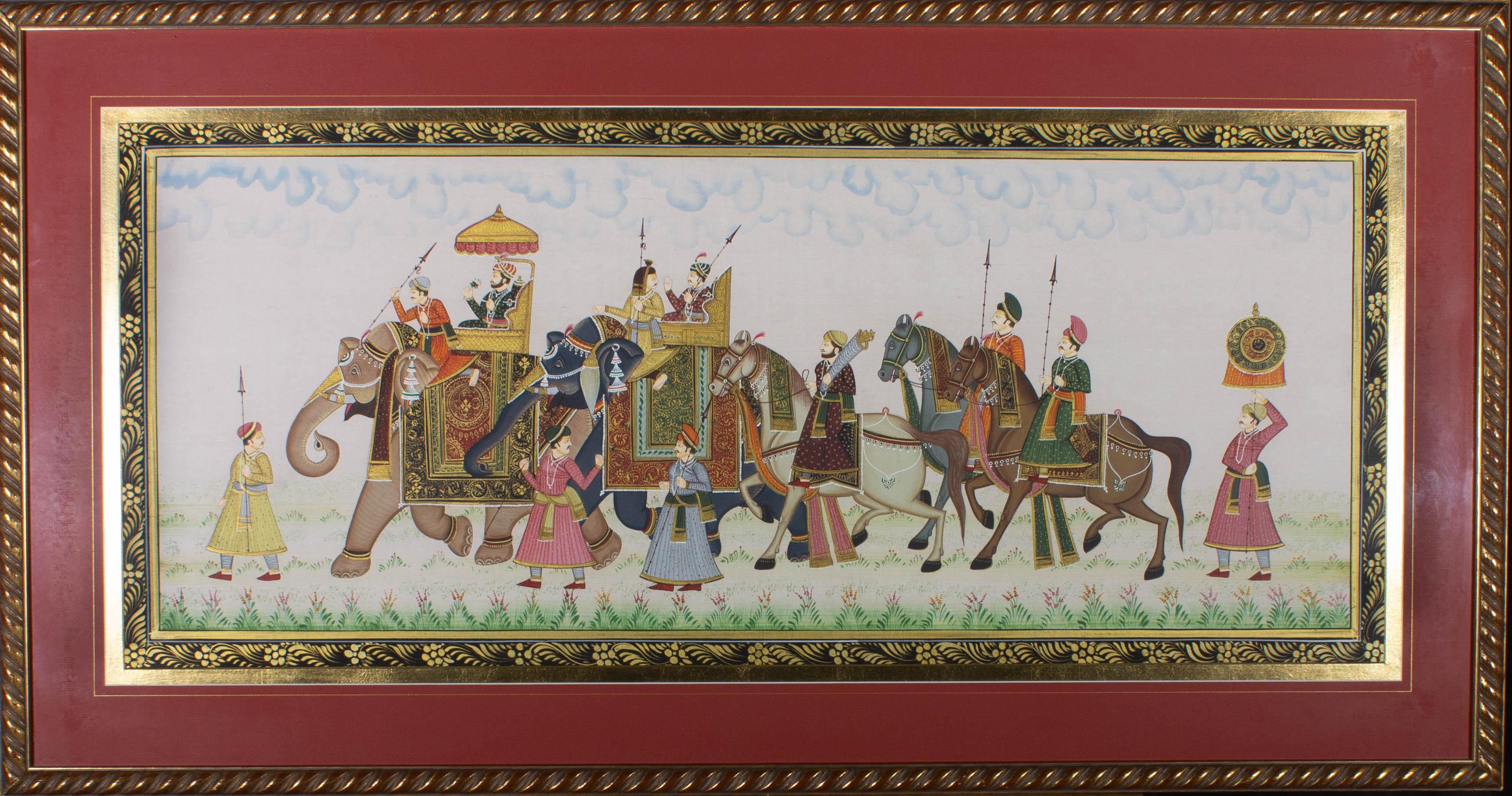 Gouache du XXe siècle - Procession royale - Art de Unknown