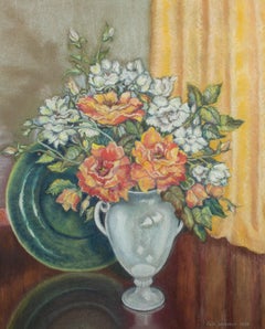 Lois Webster - 1975 Pastel, Floral Still Life