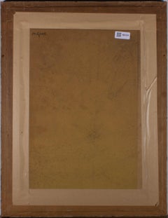 20th Century Watercolour - Pink Anthurium