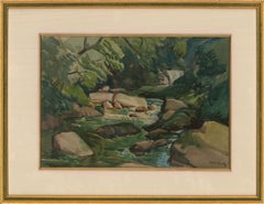 Horace Tuck (1876-1951) - Early 20th Century Watercolour, Rocky River