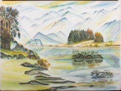 Dorothy H. Blades - 1968 Watercolour, Alpine Landscape
