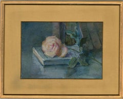 Emily Maria Scott (1832-1915) - Late 19th Century Watercolour, A Single Rose