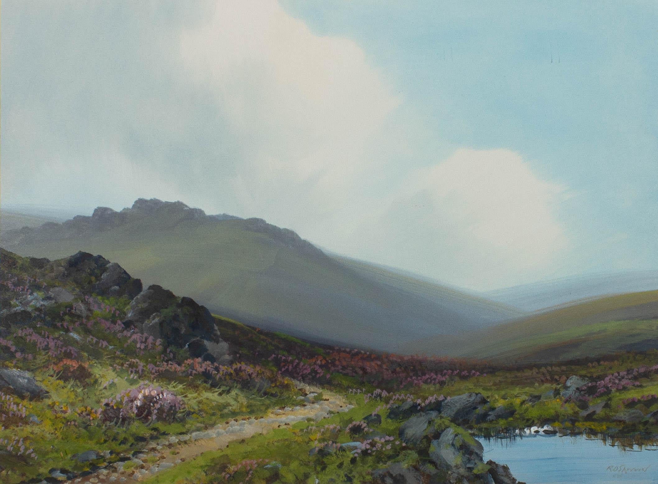Reginald Daniel Sherrin (1891-1971) - 20th Century Gouache, Dartmoor Landscape 1