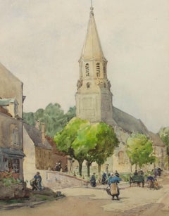 S.A. Harding - Early 20th Century Watercolour, Creully, Normandy