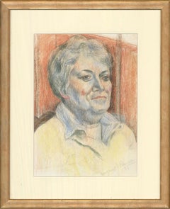 Margaret Robinson (1920-2016) - 2013 Pastel, Self Portrait