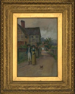 John Frederick Moffat - 1885 Watercolour, The Courting Couple