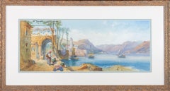 Late 19th Century Watercolour - Italian Lake Scene