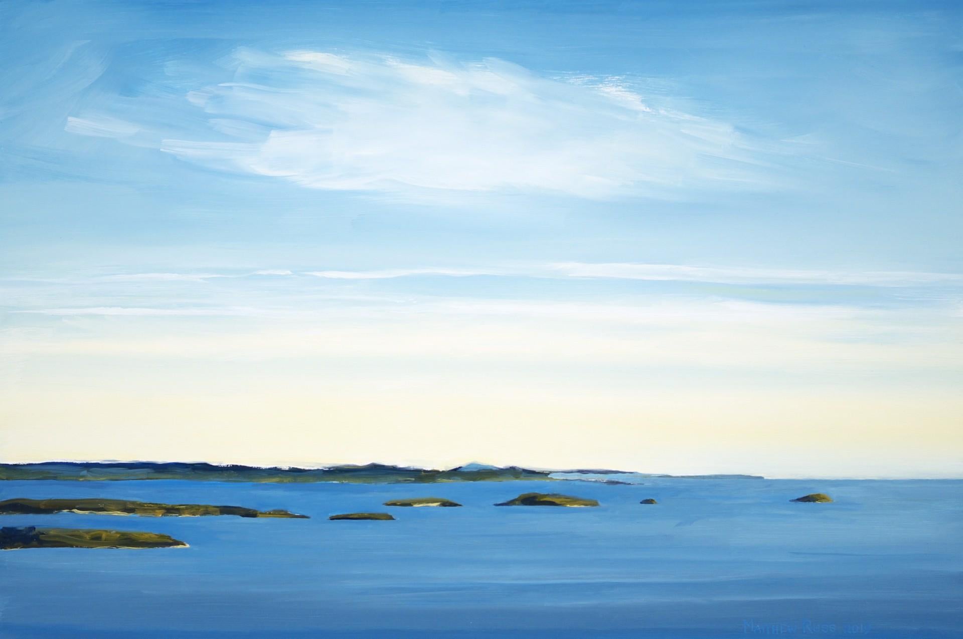 Penobscot Bay from Ducktrap Mountain #5 - Art by Matthew Russ