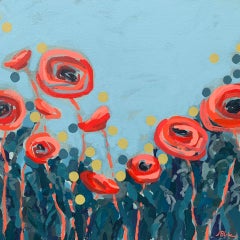 Red Poppies + Dots