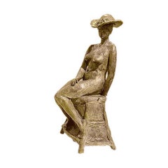 Jeune Fille avec Chapeau Fleuri Rodin
