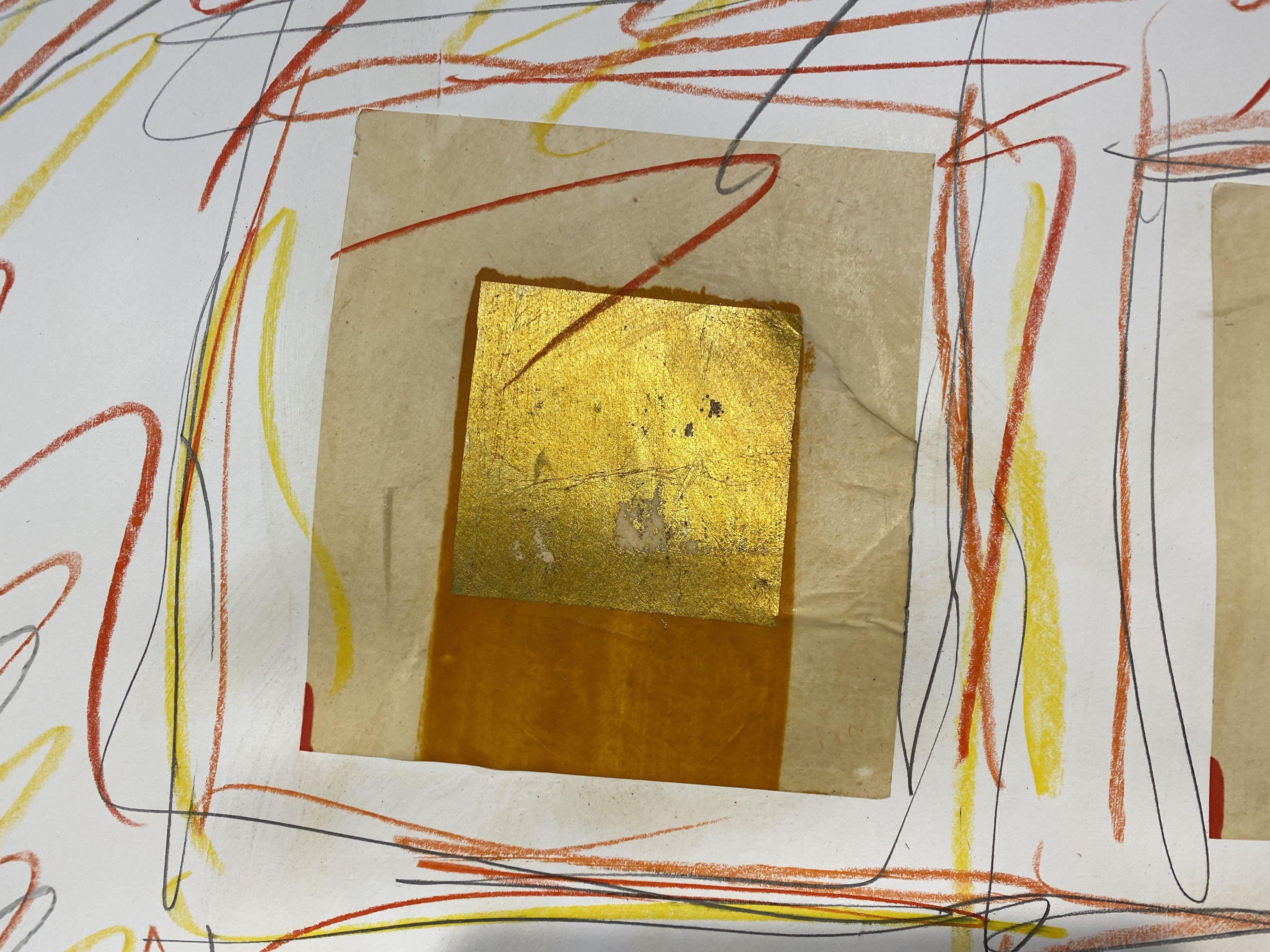 dessin d'art mural abstrait n°09222021, dessin, crayon/crayon coloré en vente 1