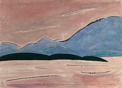 eric hopkins artist Mount Desert Island From Sullivan with Smoke From the California Forest Fires, 3