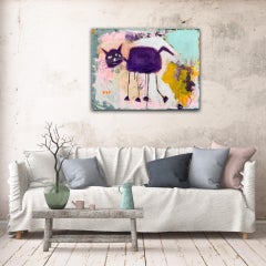 Purple Kitty Doesn't Care