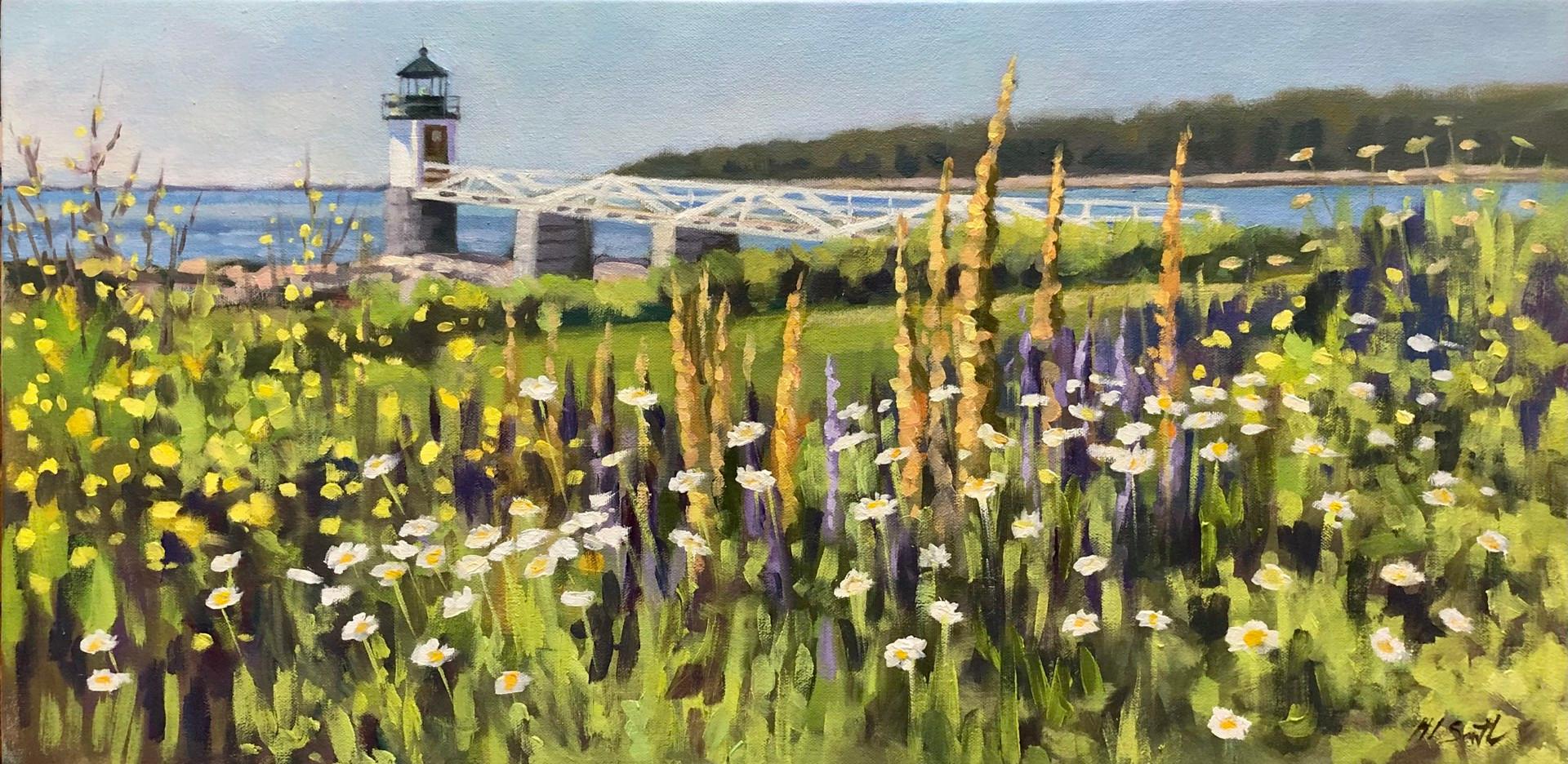 Field of Wild Flowers at Marshall Point - Art by Holly L. Smith