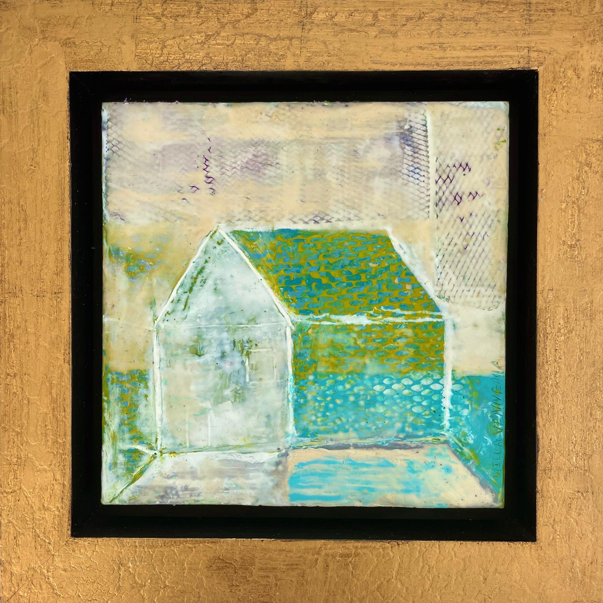 House Series Revisited #3, 2021
Framed in a wide gold leaf floater frame.
