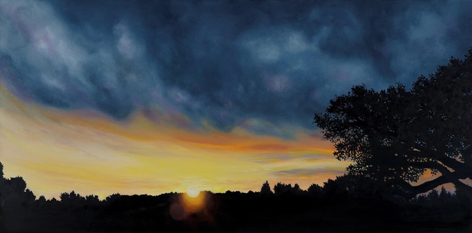Judith Simonds Landscape Art - Blaze, Original Oil Painting, 2018