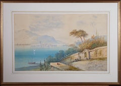 Edwin St John (1878-1961) - 1900 Watercolour, Italian Lake
