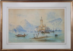 Edwin St John (1878-1961) - 1900 Watercolour, Italian Monastery