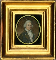 18th Century Watercolour - Portrait Of A Gentleman