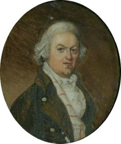 18th Century Watercolour - Portrait Of A Gentleman