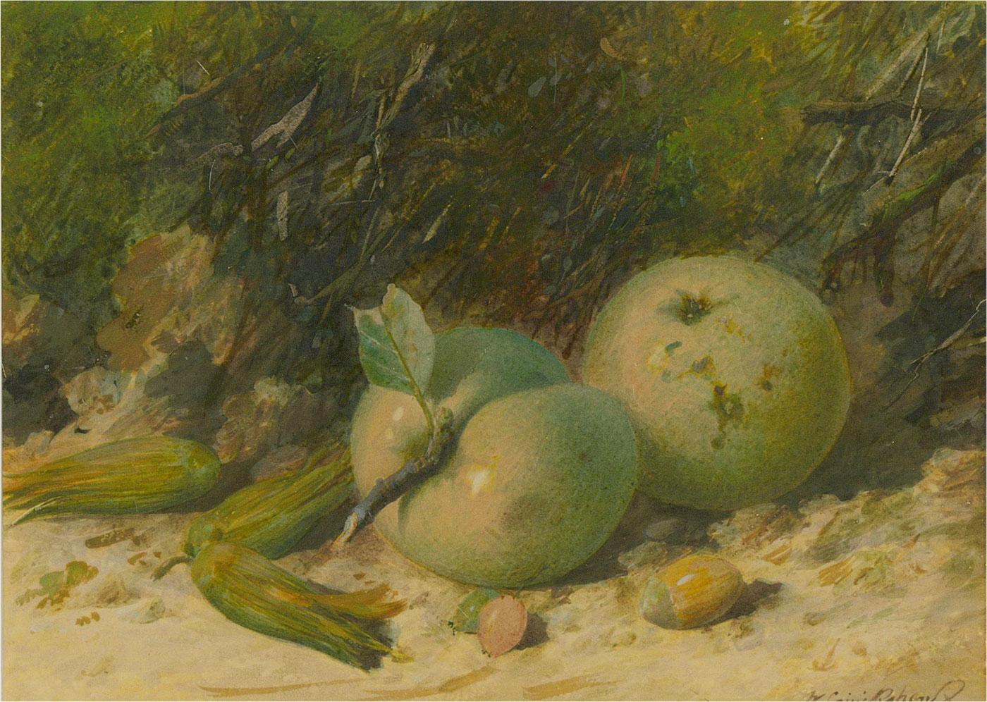 William Cruikshank (1848-1922) - 19th Century Watercolour, Still Life of Fruit 1