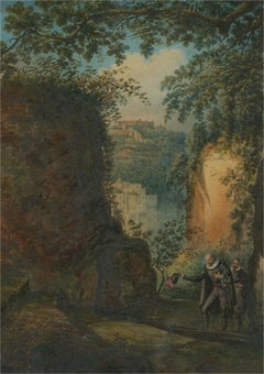 Mid 19th Century Watercolour - Italian Duke