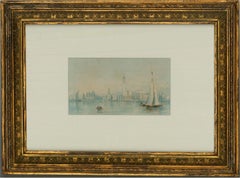 Antique After Paul Marny - Late 19th Century Watercolour, Canal de St Marco Venice