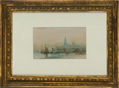 Antique After Paul Marny (1829-1914) - Late 19th Century Watercolour, Venetian Scene