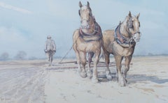 Jason Partner (1922-2005) - 1979 Watercolour, Suffolks Working