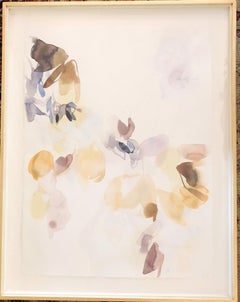 Gold Flight II,  contemporary abstract, acrylic painting, florals & nature