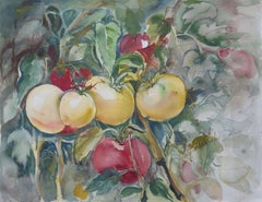 Tomatoes, Original Watercolor Painting, 2017