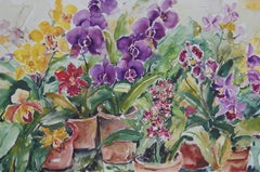 Orchids II, Original Watercolor Painting, 2014