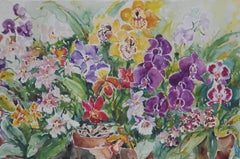 Orchids I, Original Watercolor Painting, 2014