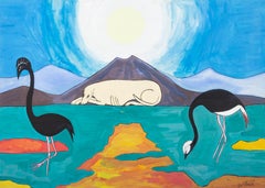 Wilma Johnson - 20th Century Gouache, The Sun Dog