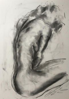 Hideaway, Drawing, Charcoal on Paper