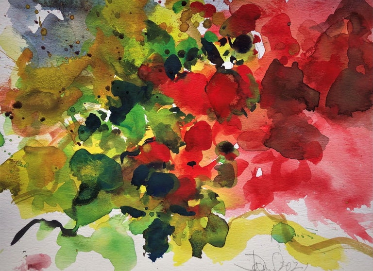 Daniel Clarke Bougainvillea, Painting, Watercolor on Watercolor Paper