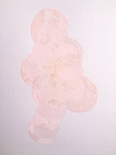 Knife Drawing III - Manipulated Textured Paper with Stunning Detail (Pink)