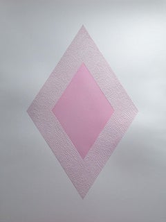 Knife Drawing XXVIII - Manipulated Textured Paper with Stunning Detail (Pink)