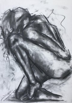 Once Again, Drawing, Charcoal on Paper