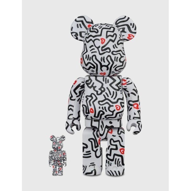 Bearbrick 400% & 100% 8 - Art by Keith Haring